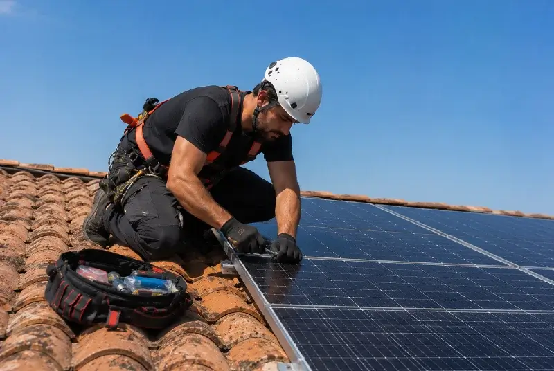 Maintenance et monitoring de panneaux solaires à Dommartin