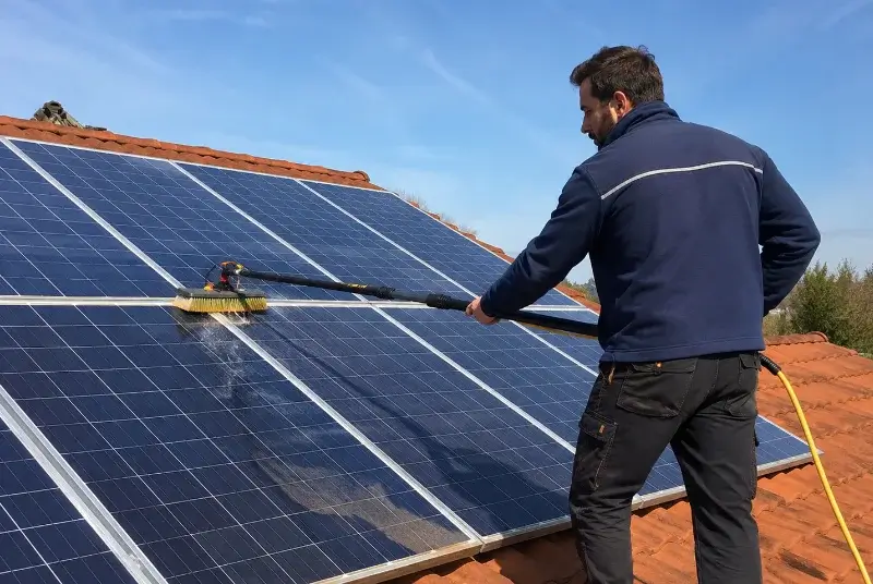 Nettoyage et entretien de panneaux solaires à Dommartin